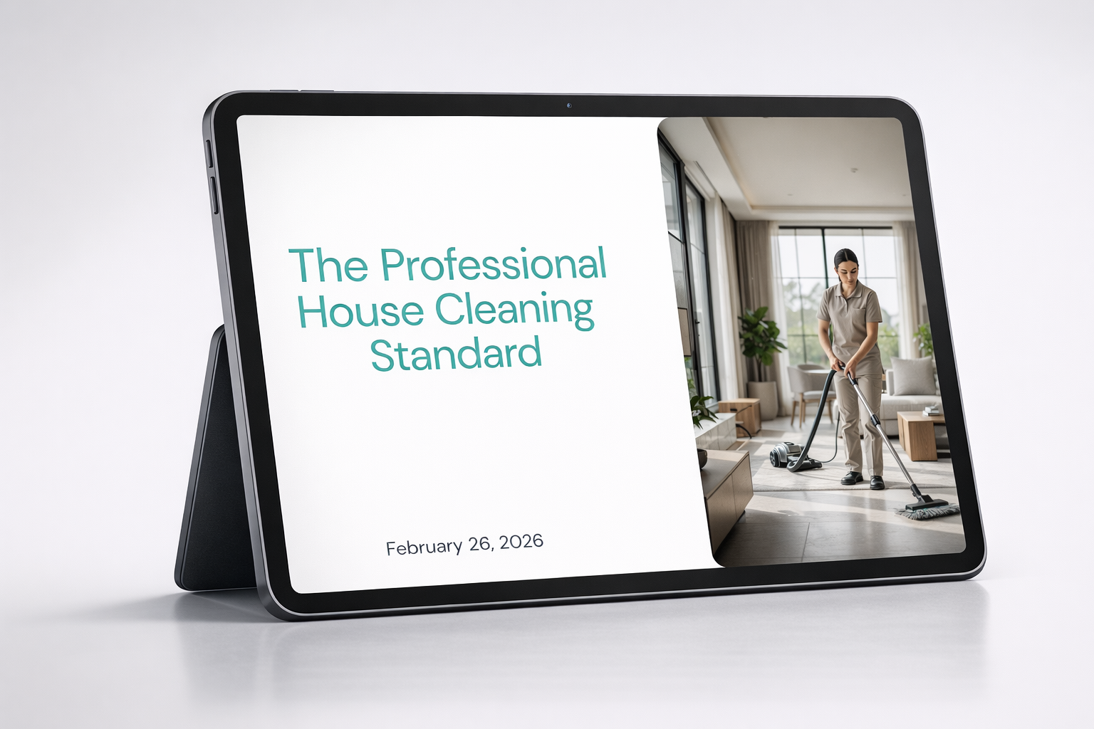 3D mockup of The Professional House Cleaning Standard